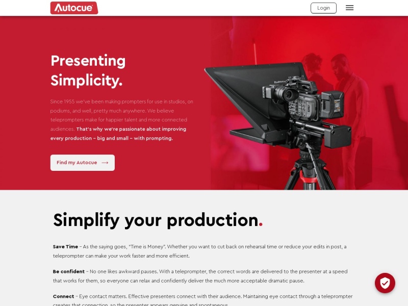 Autocue 网站截图