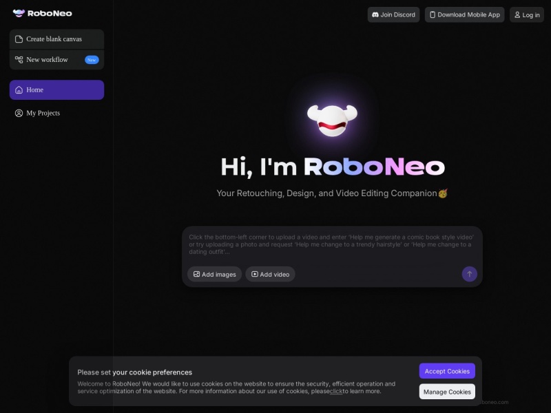 RoboNeo 网站截图