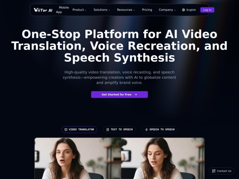 ViiTor AI 网站截图